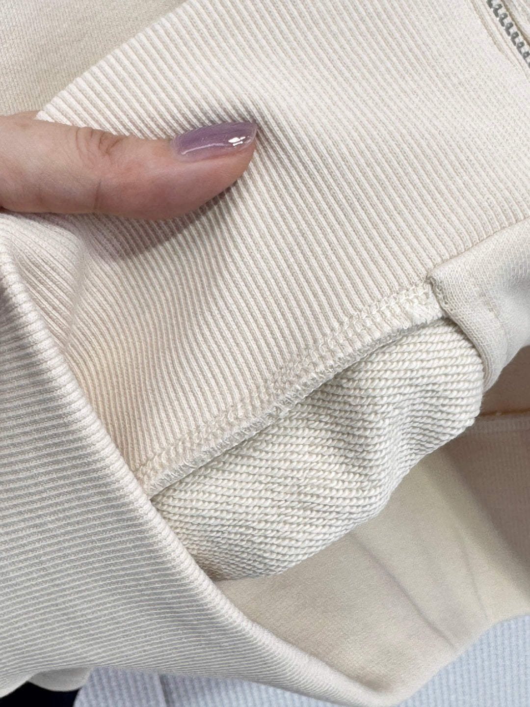 Prada 2025 Hooded Zip-up Sweatshirt Beige Cashmere