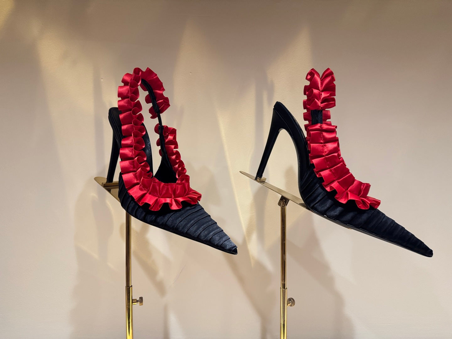 YSL 2026 Madeleine Slingback 110mm Silk Leather