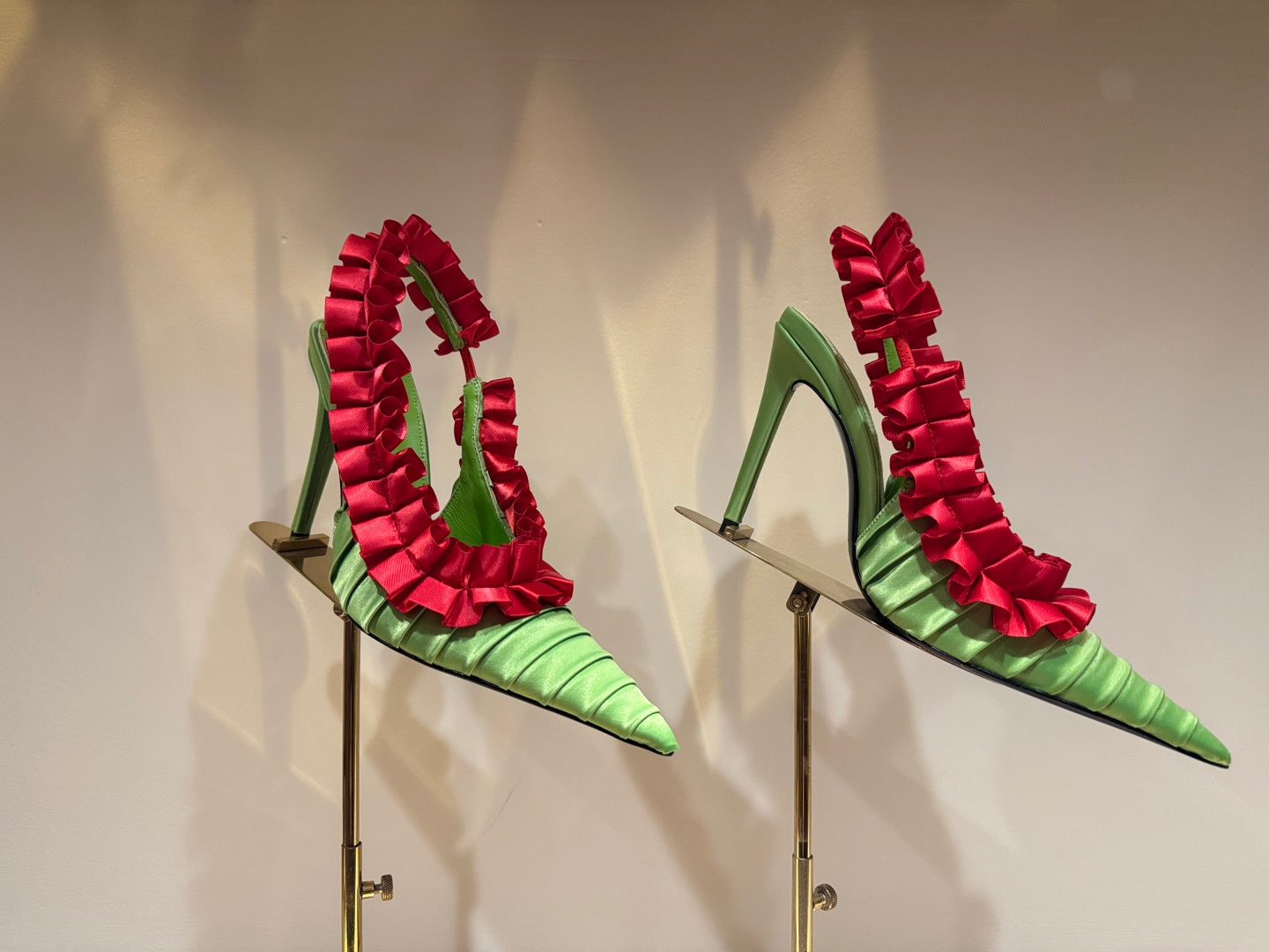 YSL 2026 Madeleine Slingback 110mm Silk Leather