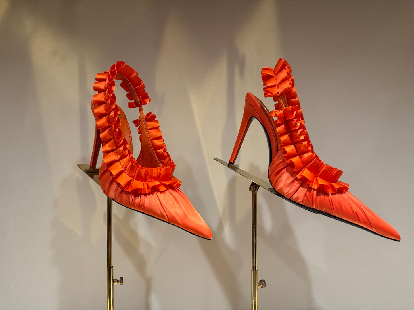 YSL 2026 Madeleine Slingback 110mm Silk Leather