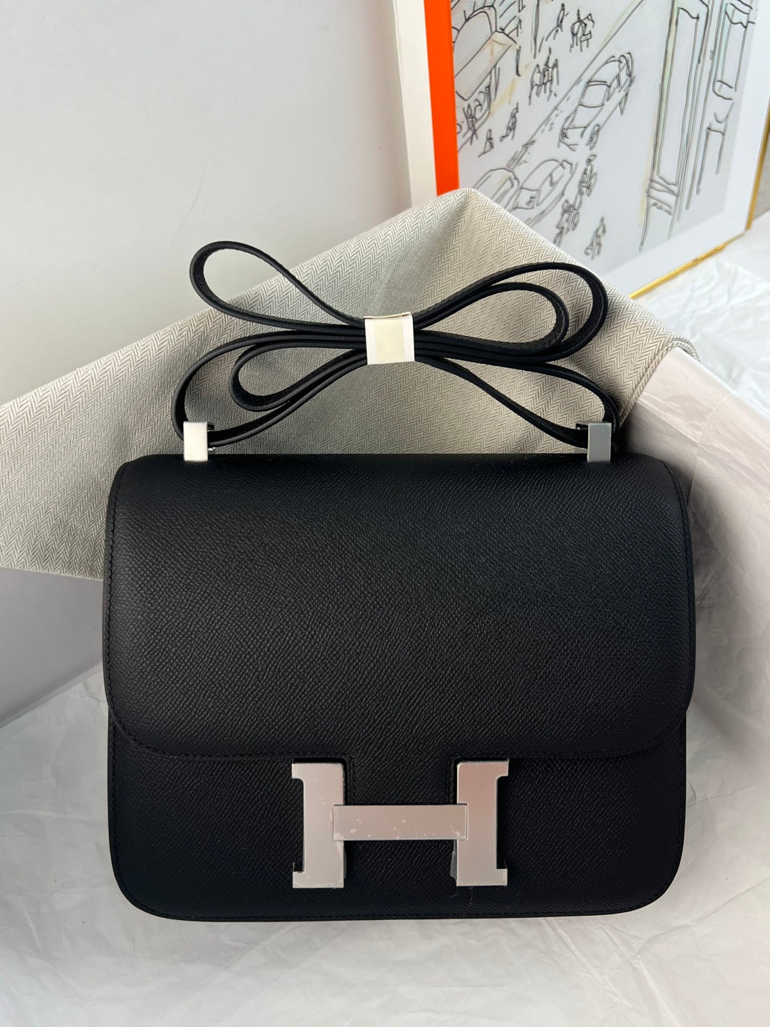 High-end Hermes 2026 Constance 24cm Bag Epsom Leather