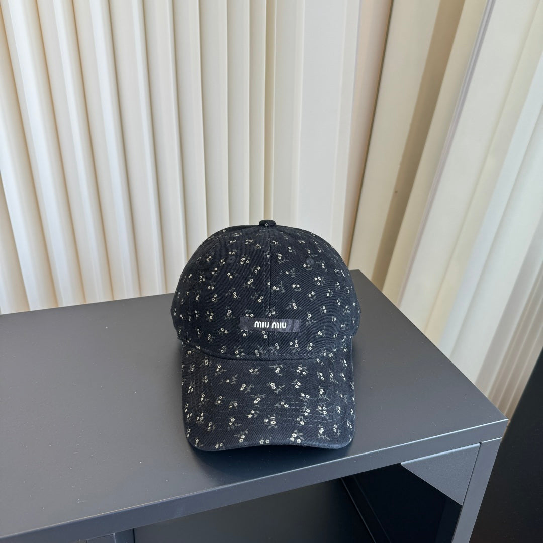 Miumiu Floral Print Baseball Cap 413004