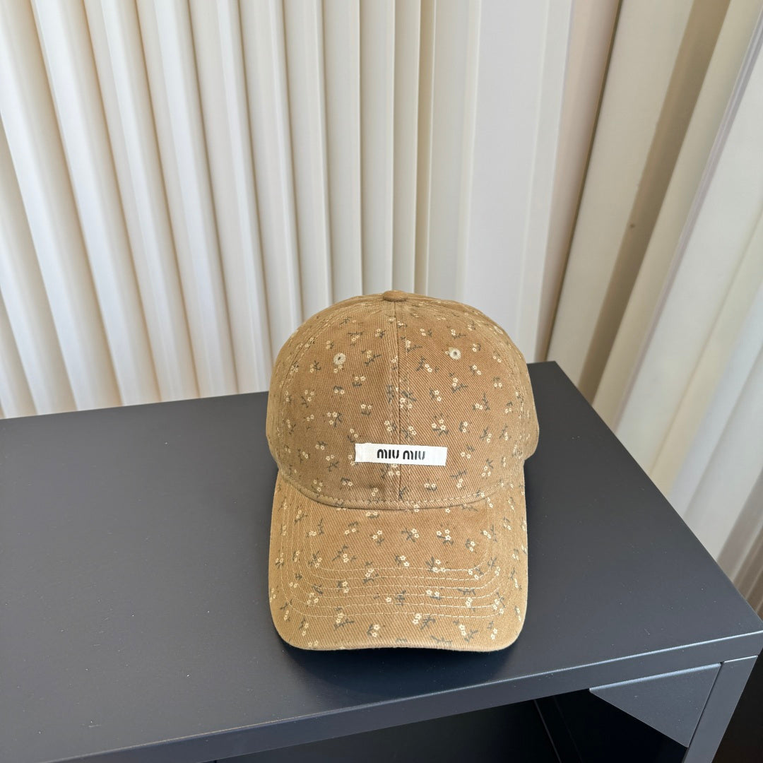 Miumiu Floral Print Baseball Cap 413004