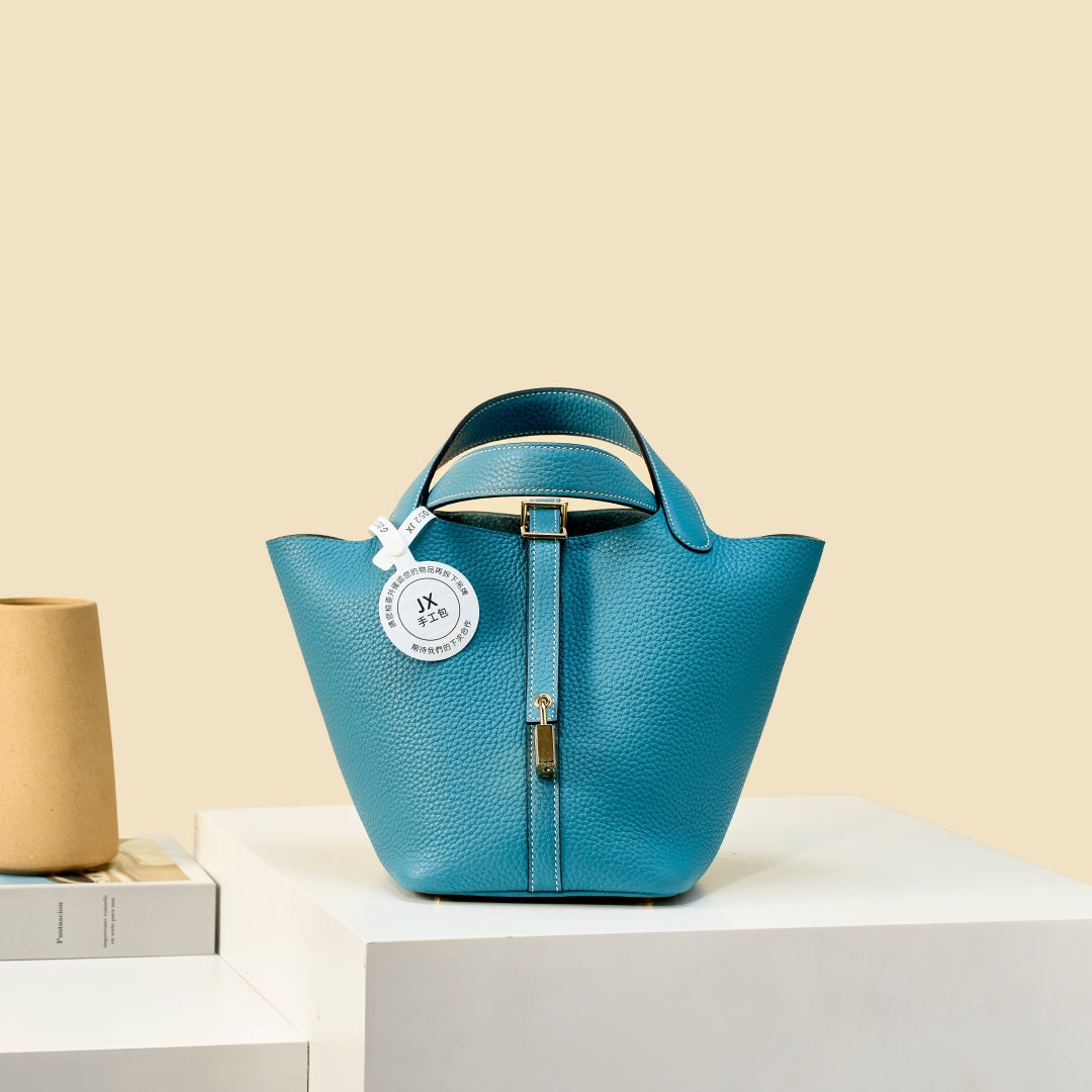 High-end Hermes 2026 Picotin Bag 18cm Taurillon Clemence Leather 2