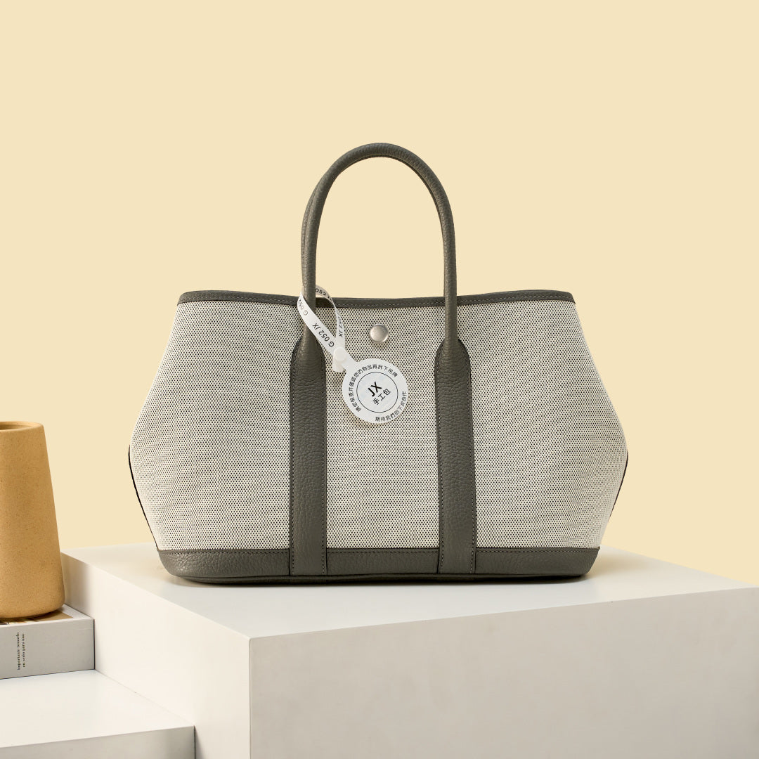 High-end Hermes 2026 Garden Party 30cm Bag Dutch Leather Canvas