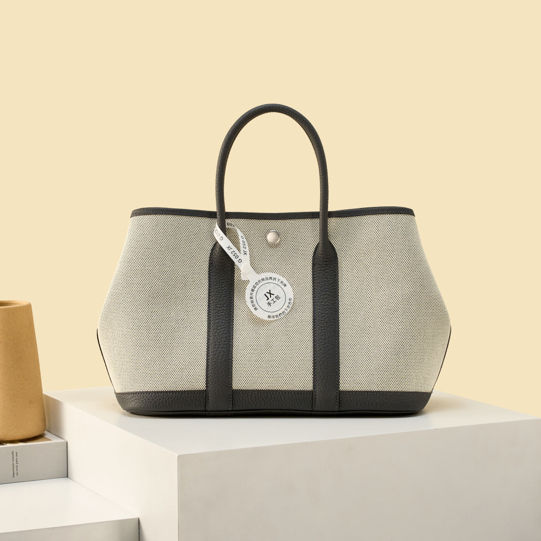 High-end Hermes 2026 Garden Party 30cm Bag Dutch Leather Canvas