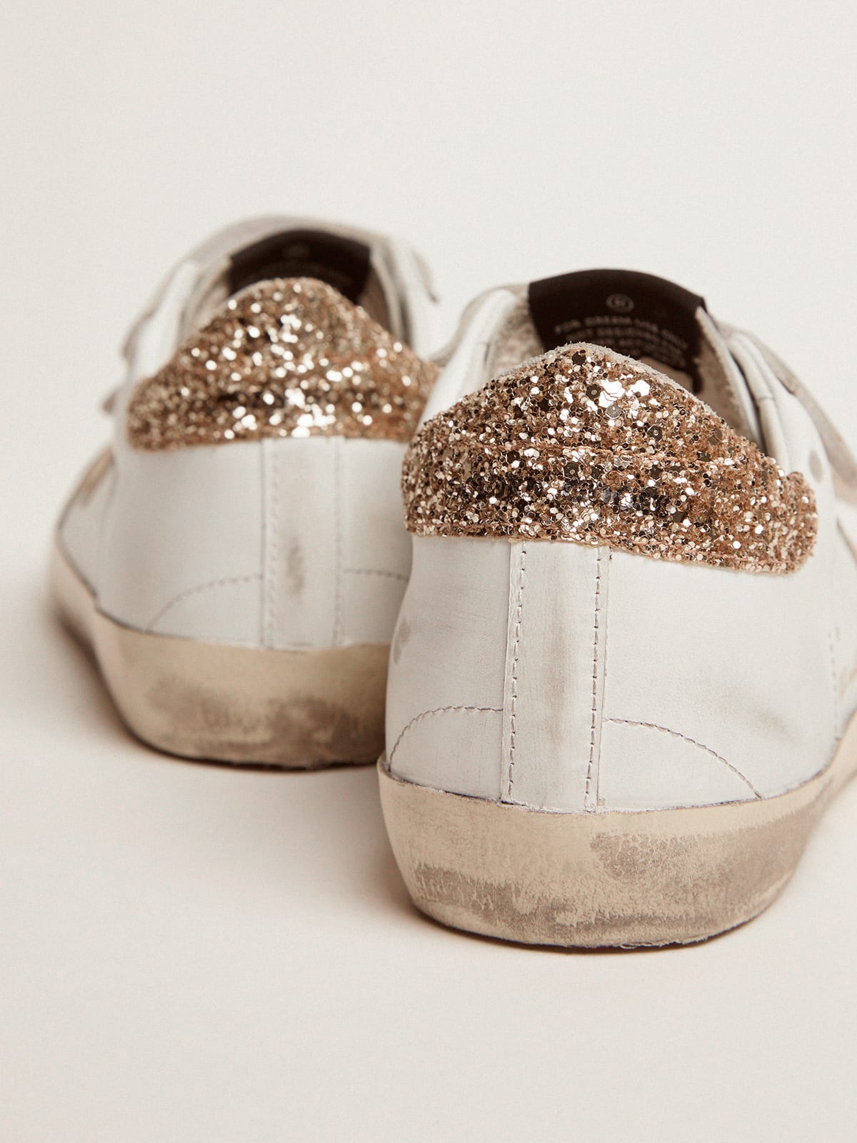 Golden Goose 2026 Old School With Gold Star Laminated Leather
