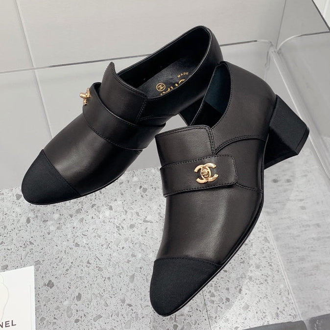 Chanel 2026 Interlocking CC Logo Pumps 50mm Sheepskin 162218