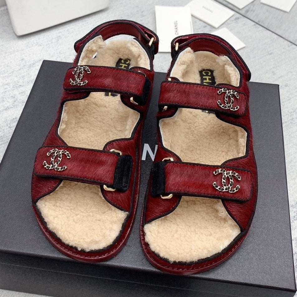Chanel 2026 Dad Sandals Wool 161805