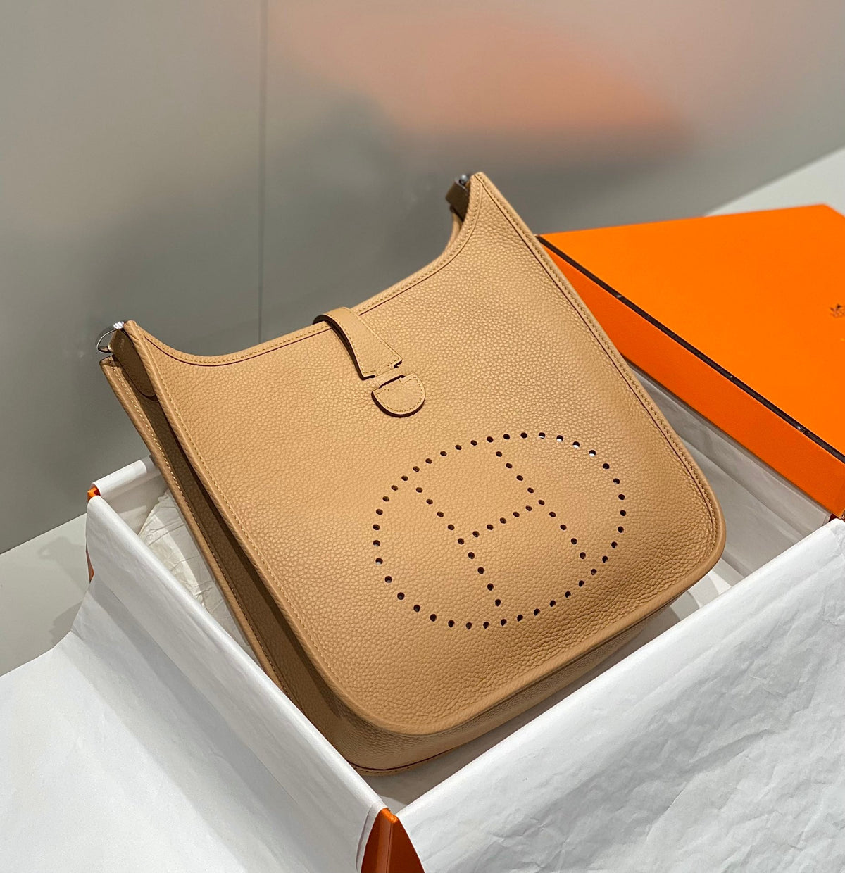 High-end Hermes 2026 Evelyne III 29 Bag Taurillon Clemence Leather