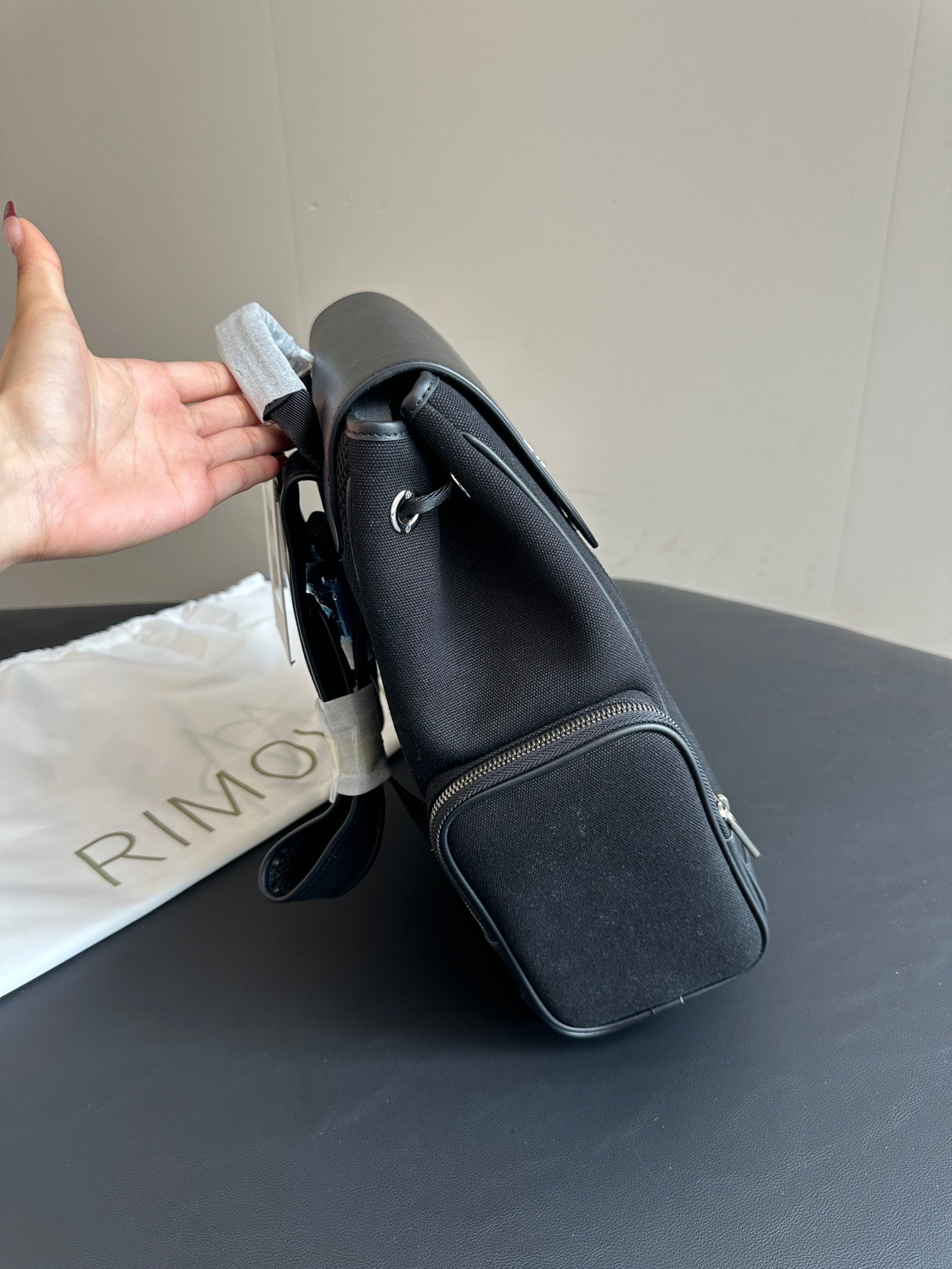 Rimowa 2025 Never Still Flap Backpack Leather Canvas 273816