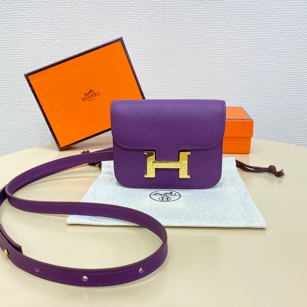 High-end Hermes 2026 Constance Bag 12.5cm Epsom Leather 3