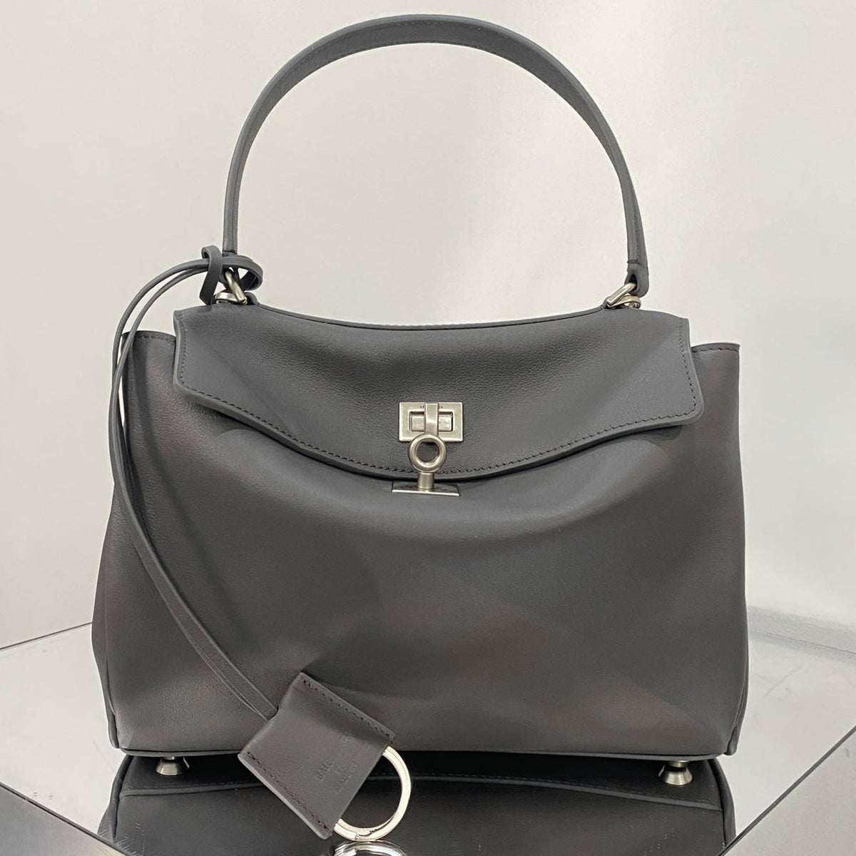 Balenciaga 2026 Rodeo Bag Silver Buckle Suede Leather