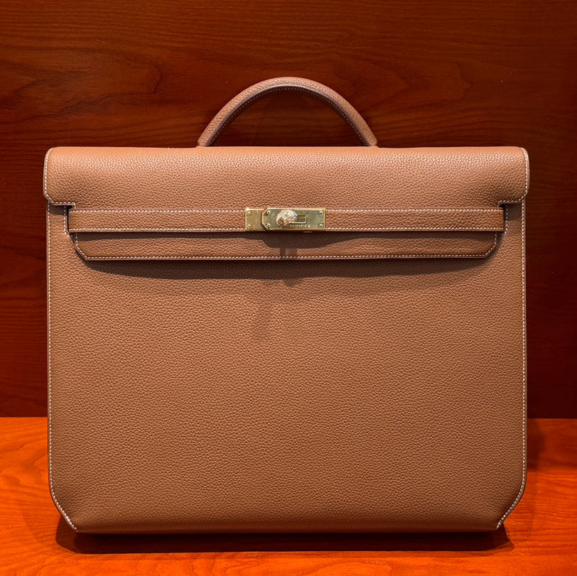 High-end Hermes 2026 Kelly Depeches 36 Briefcase Togo Leather