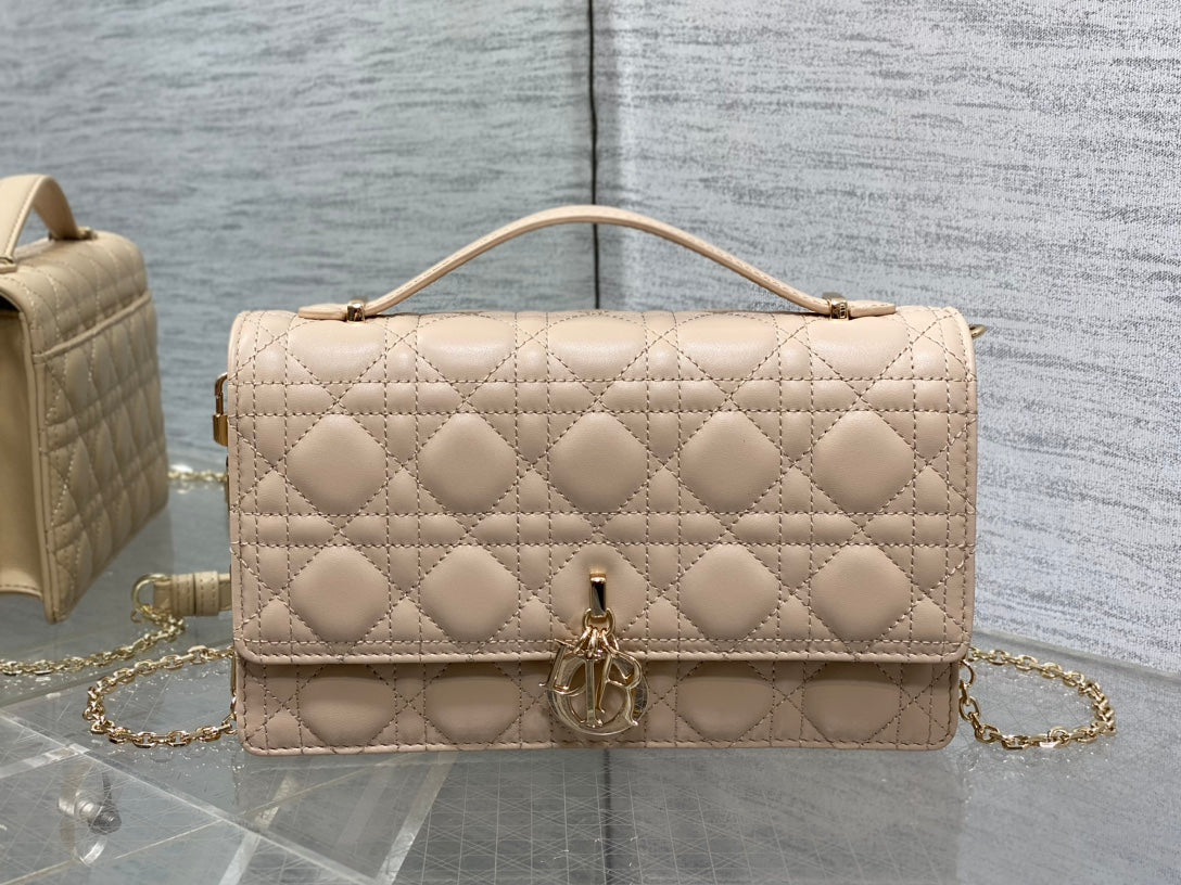 Dior 2026 My Dior Top Handle Bag 24cm Multicolors Quilted Leather