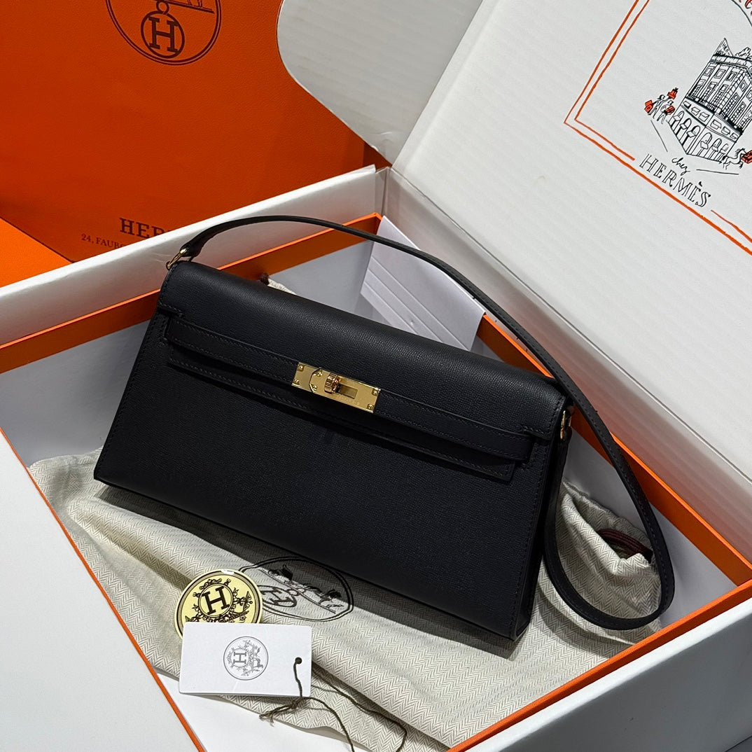 High-end Hermes 2026 Kelly Elan 27cm Calfskin