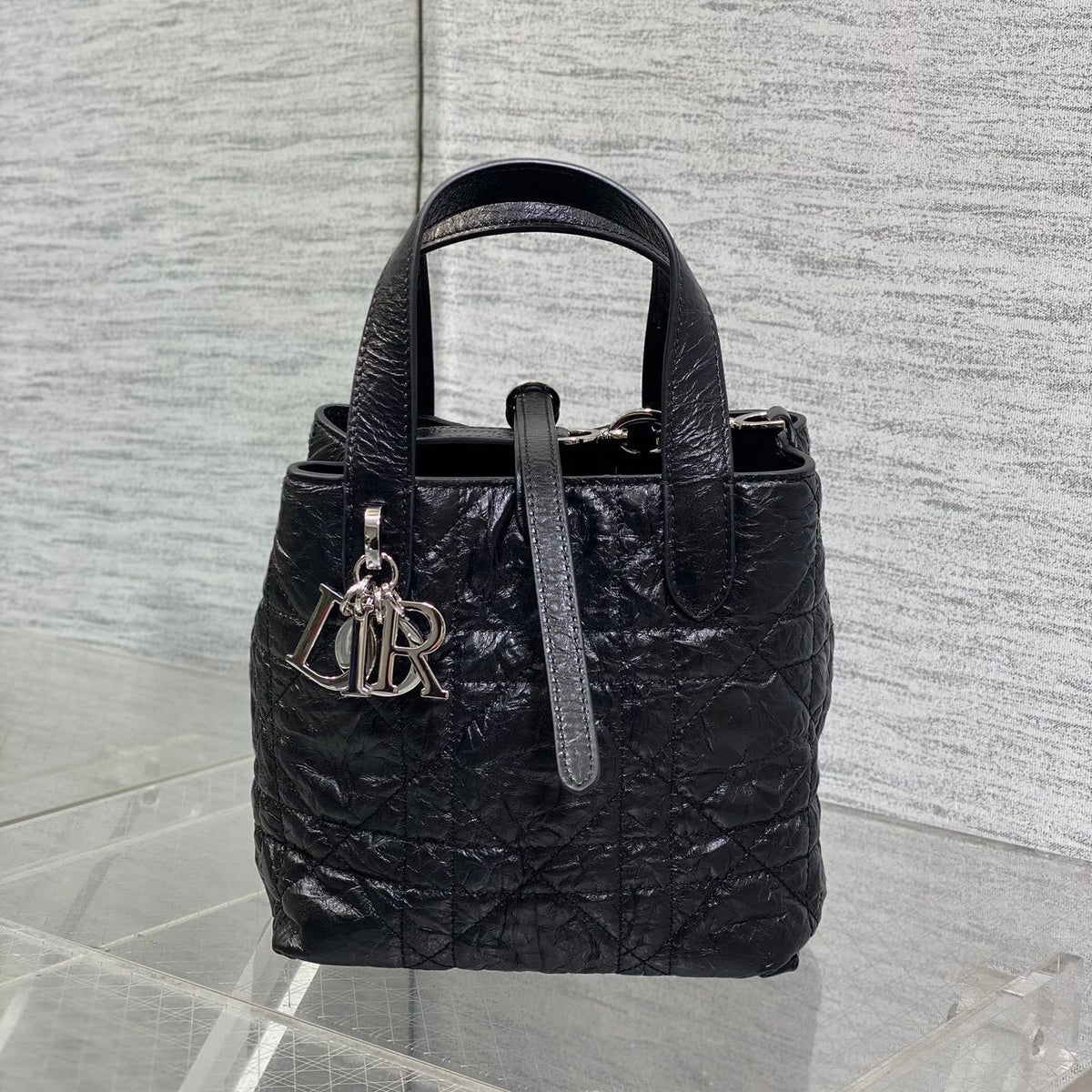Dior 2026 Toujours Vertical Tote Bag 16cm Leather 406609
