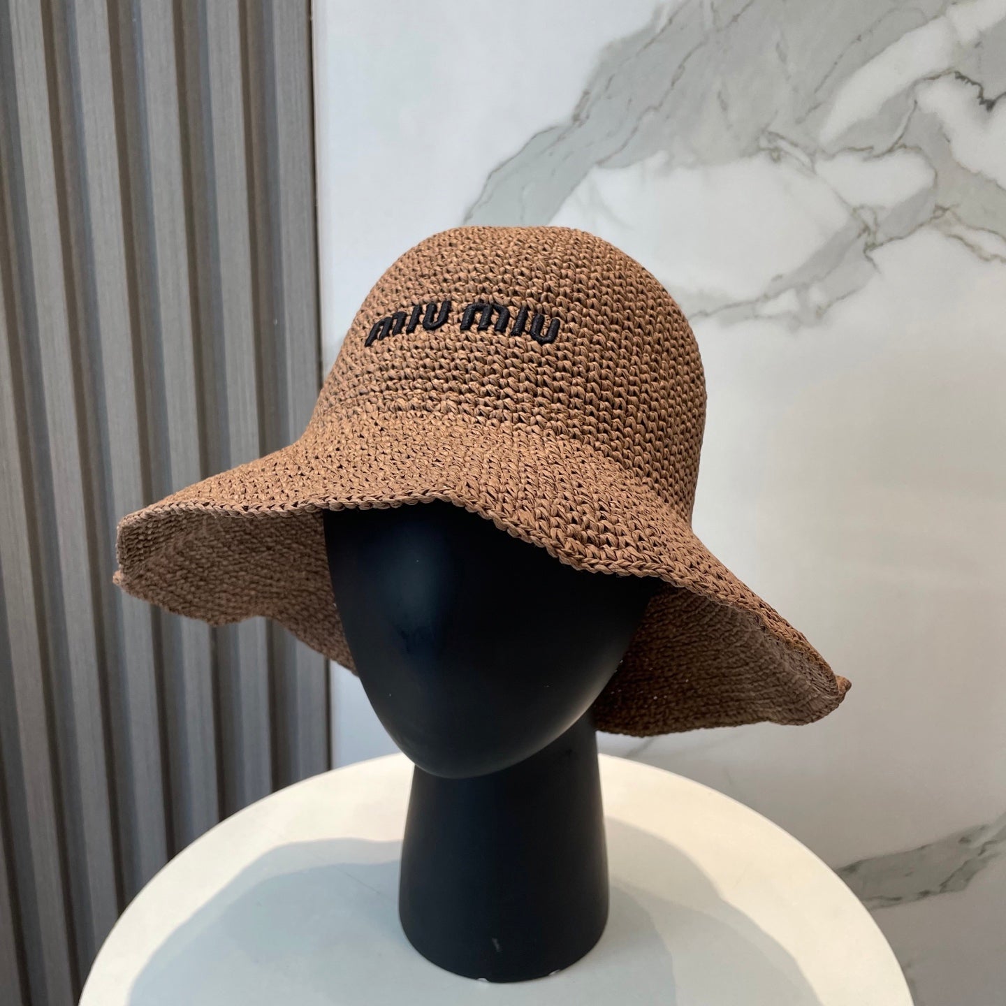 Miumiu Raffia Bucket Hat 268990
