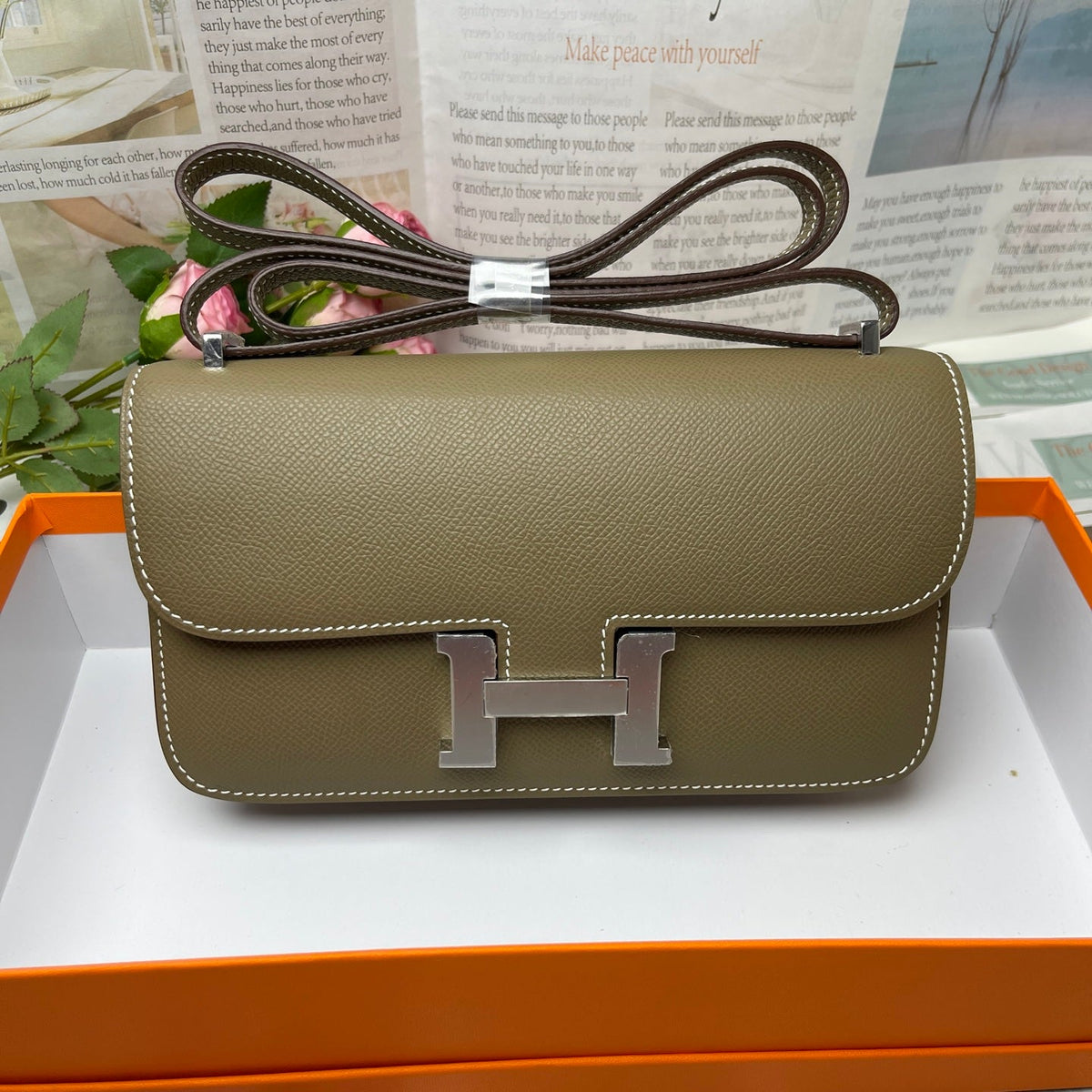 High-end Hermes 2026 Constance Elan 24cm Bag Epsom Leather 2