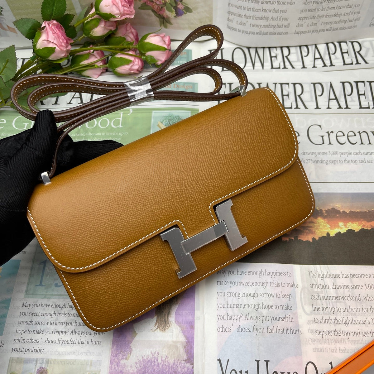 High-end Hermes 2026 Constance Elan 24cm Bag Epsom Leather 2