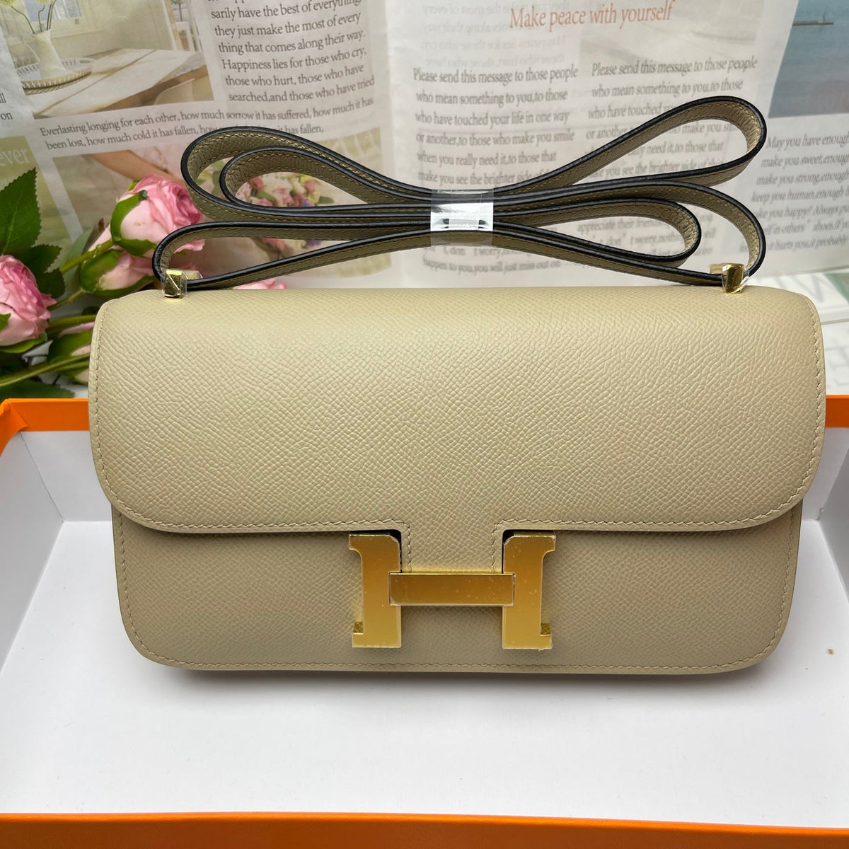 High-end Hermes 2026 Constance Elan 24cm Bag Epsom Leather 3