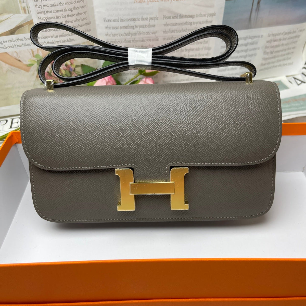 High-end Hermes 2026 Constance Elan 24cm Bag Epsom Leather 3