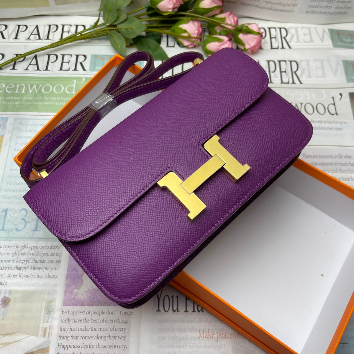 High-end Hermes 2026 Constance Elan 24cm Bag Epsom Leather 2