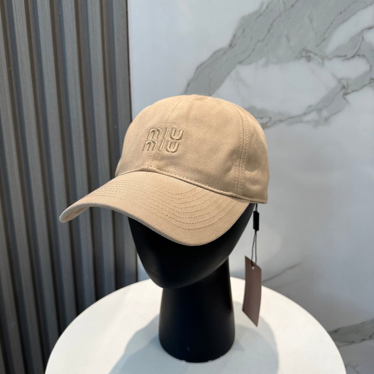 Miumiu Logo Cotton Hat 211745