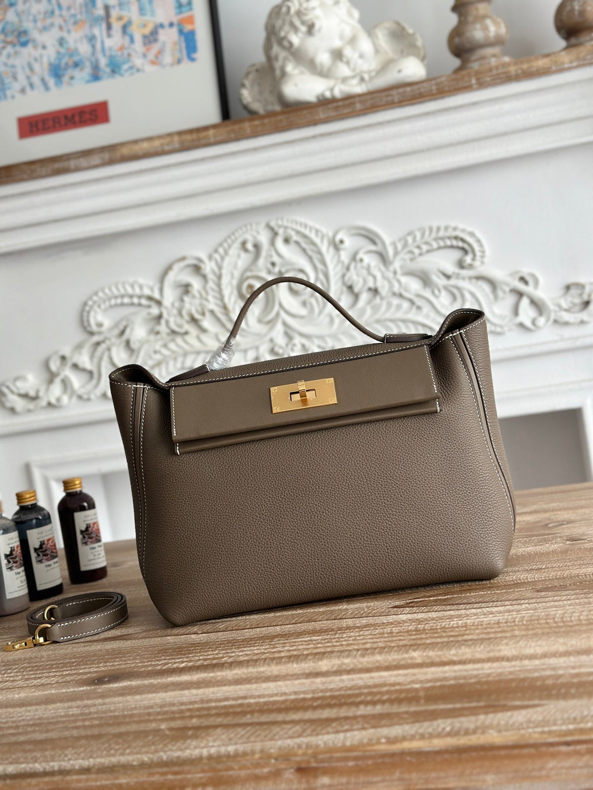 High-end Hermes 2026 24/24 Bag 29cm Togo Leather
