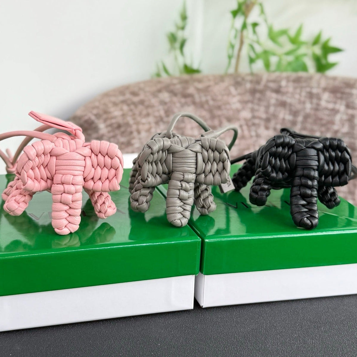 Bottega Veneta Elephant Charm Lambskin