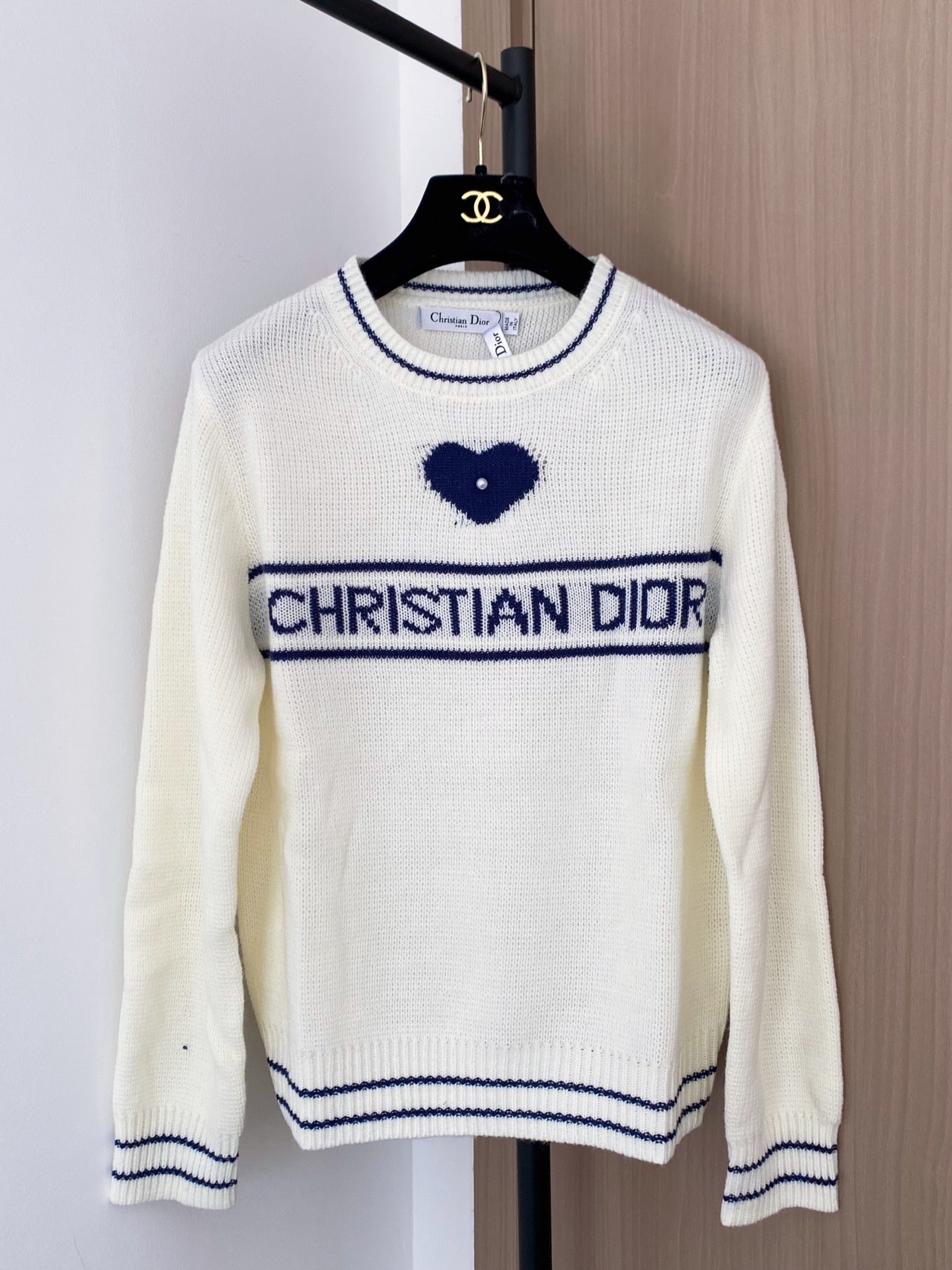 Dior 2025 Heart Print Sweater Wool