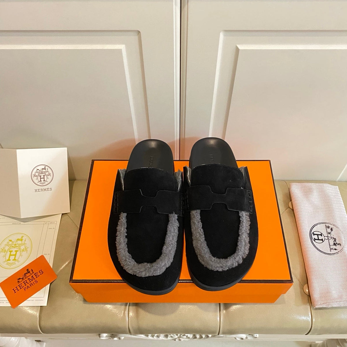 Hermes 2026 Go Mule Suede Leather 602937