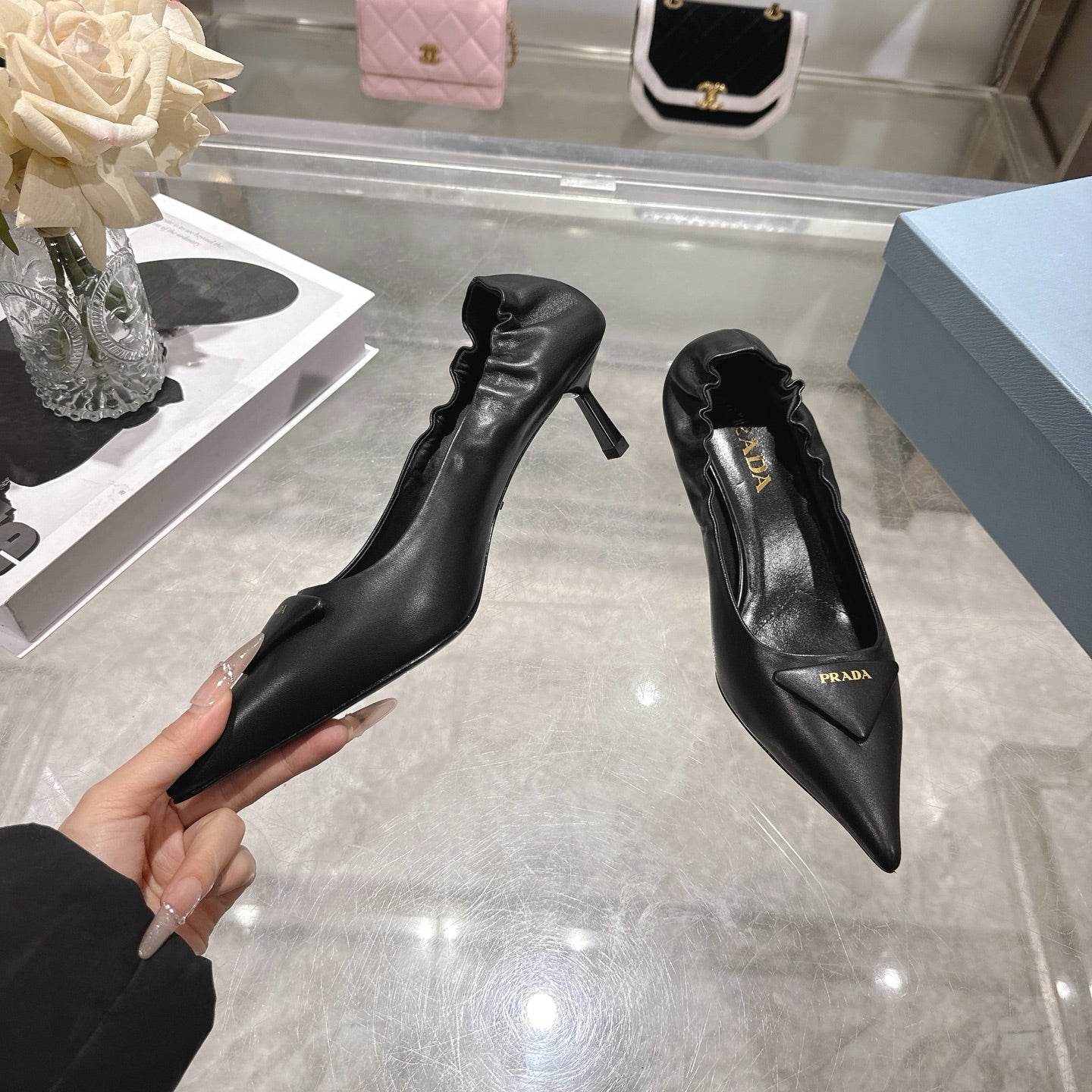 Prada 2026 Slingback Pump 55mm Sheepskin 715599