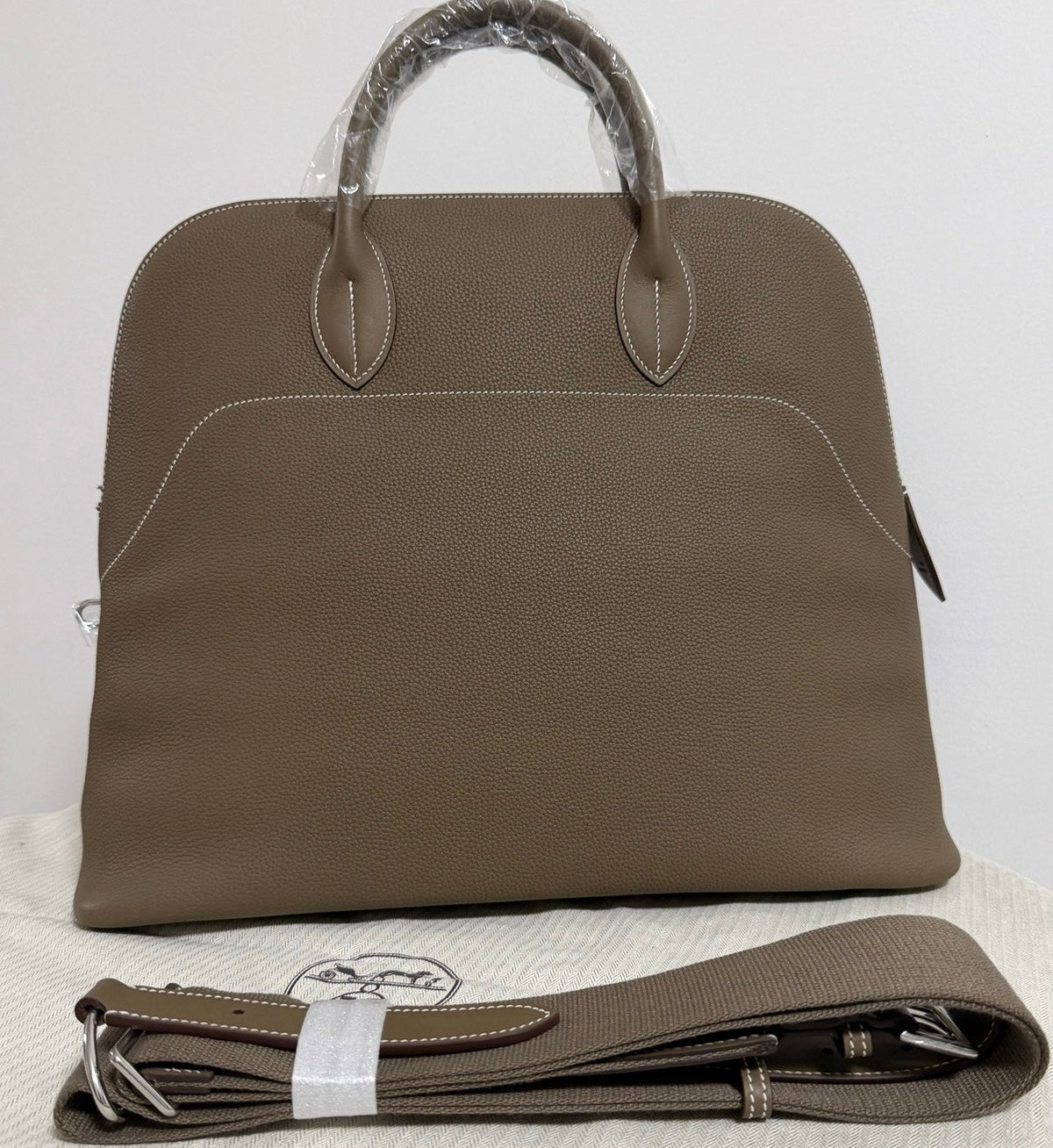High-end Hermes 2026 Bolide Bowling Bag 40cm Togo Leather