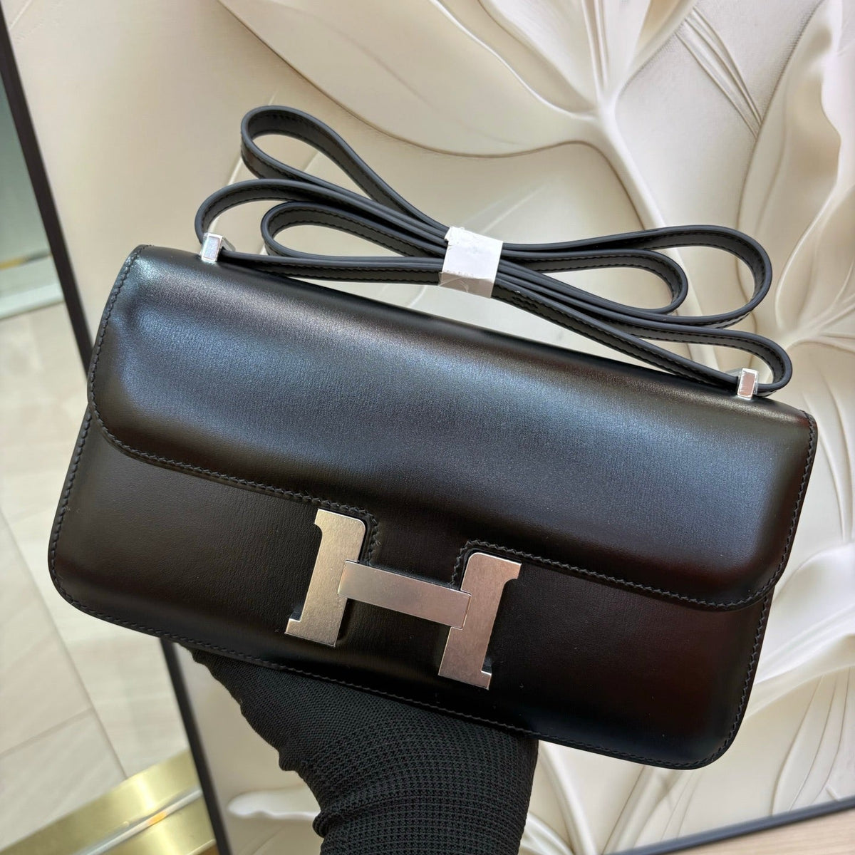 High-end Hermes 2026 Constance Elan 26cm Bag Box Leather