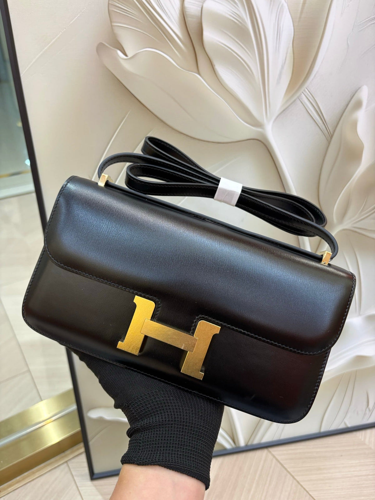 High-end Hermes 2026 Constance Elan 24cm Bag Box Leather
