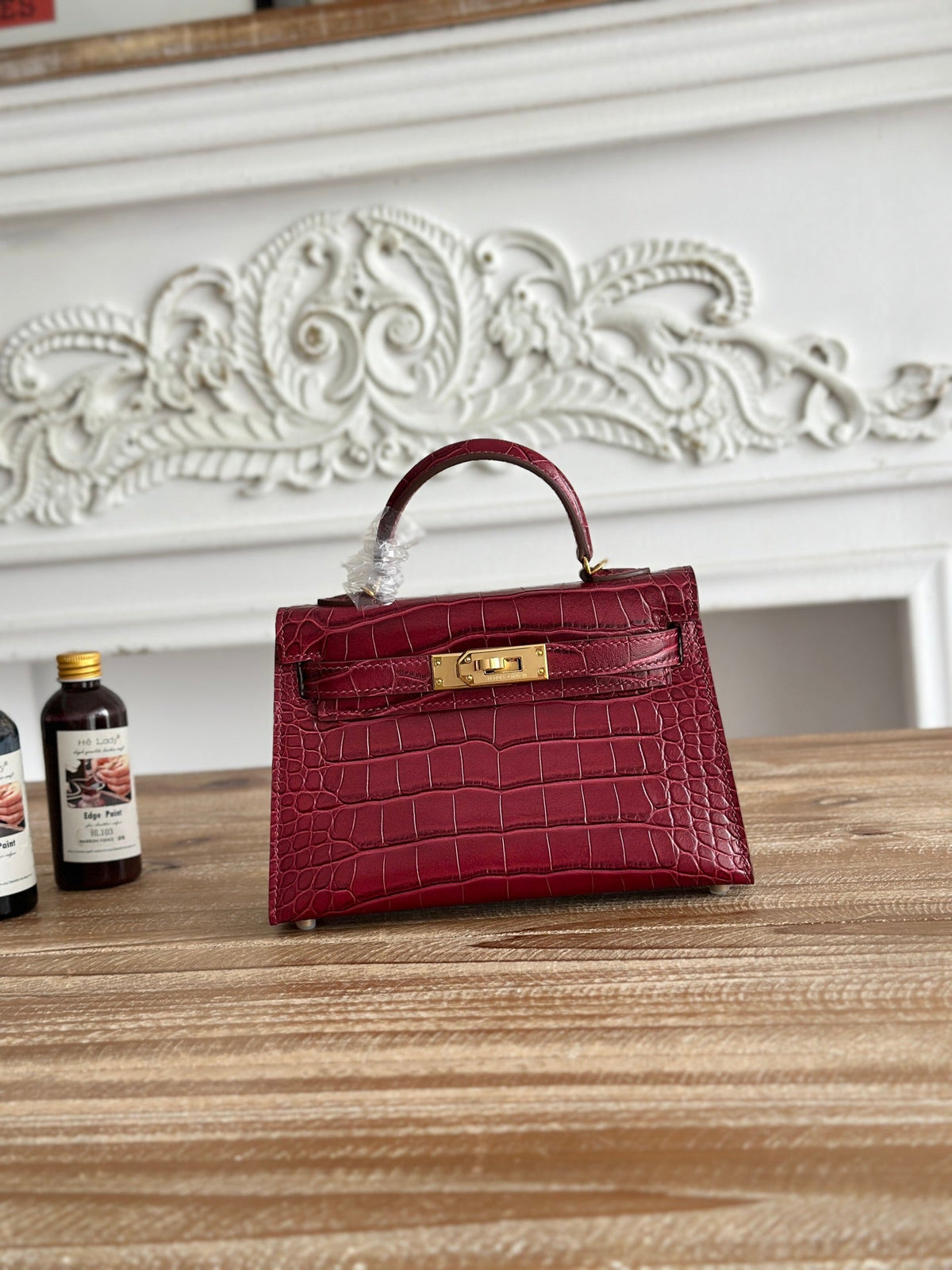 High-end Hermes 2026 Mini Kelly II 19cm Bag Crocodile Leather