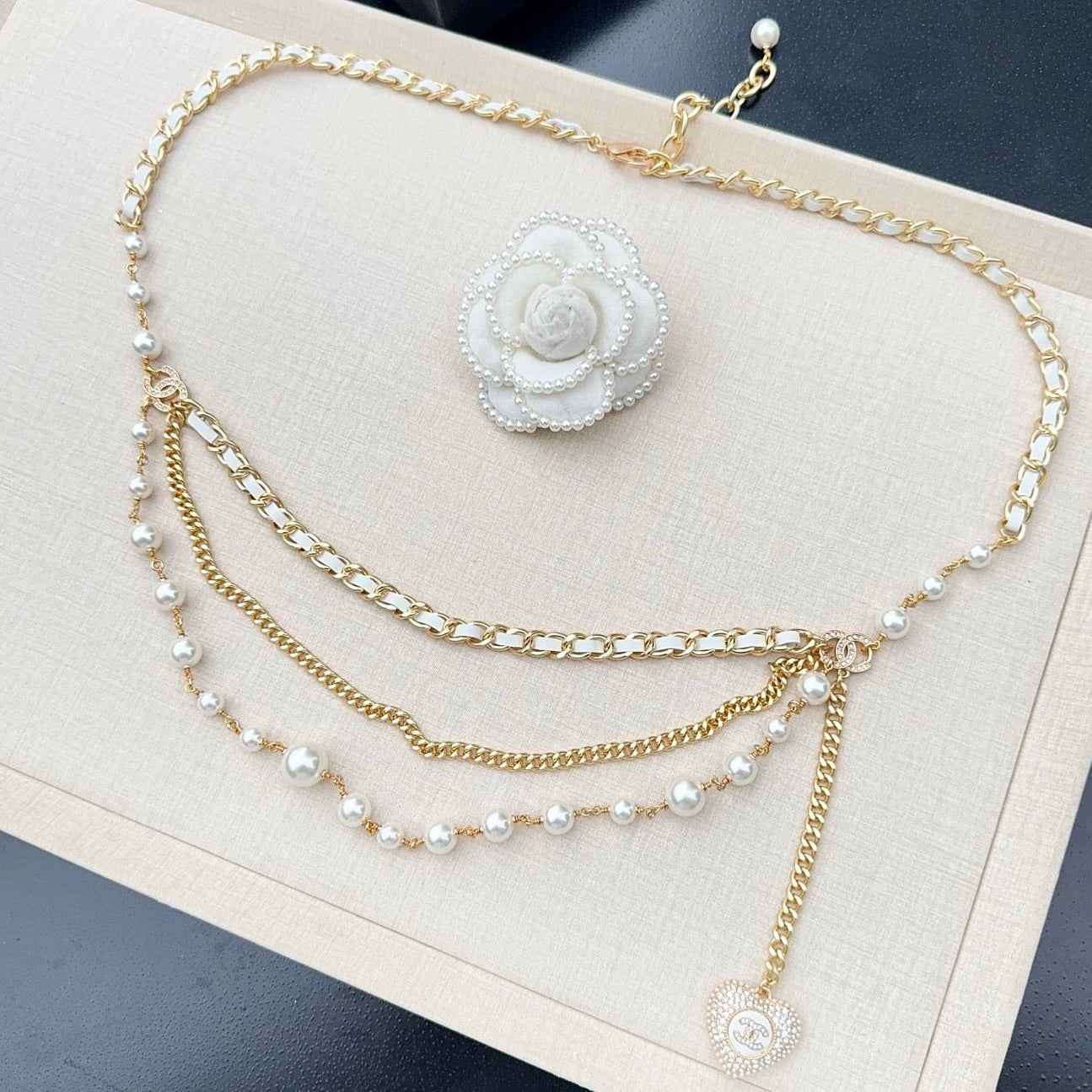 Chanel 2026 Multi-Layer Pearl Charm Belt 210473