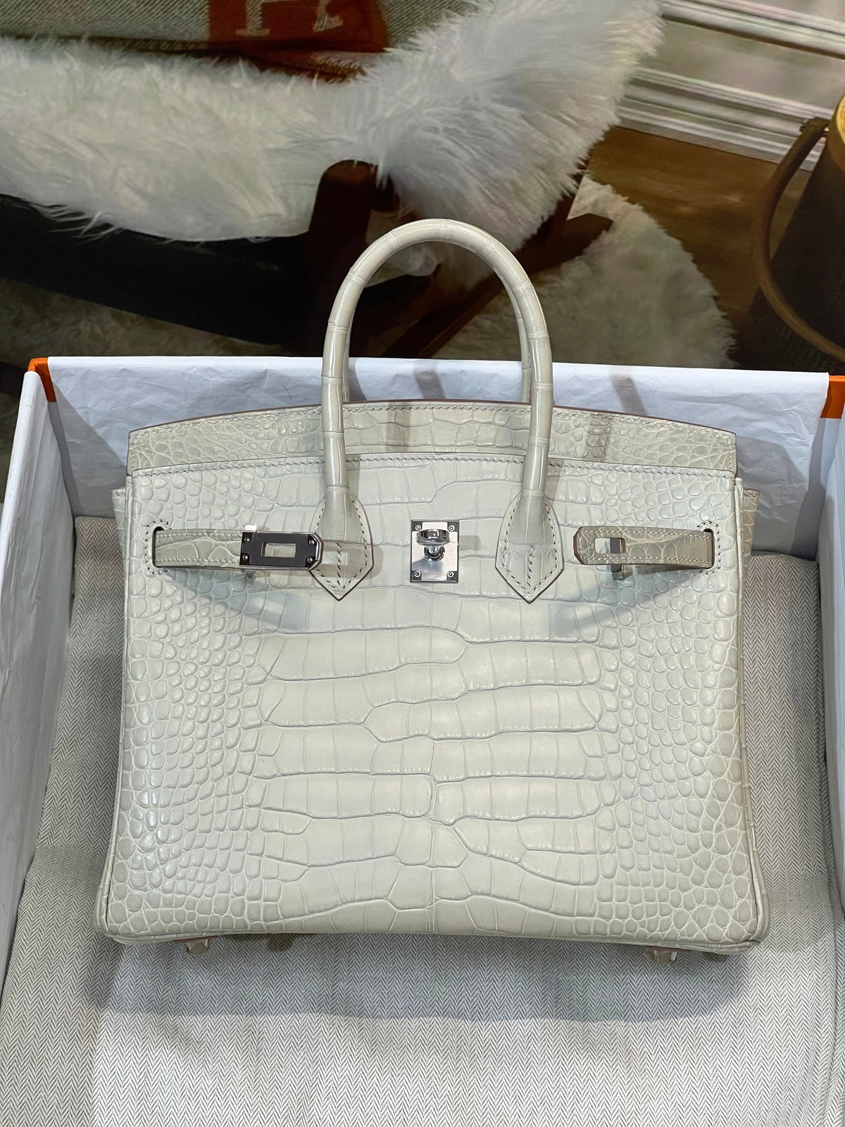 High-end Hermes 2026 Birkin Bag 25cm Crocodile Leather