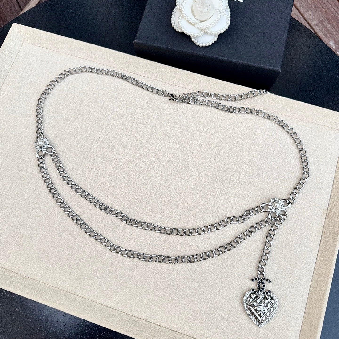 Chanel 2026 Crystal Charm Chain Belt 215186