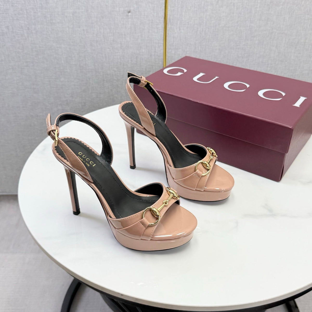 Gucci 2026 Donna Platform Sandal 120mm Leather 973321