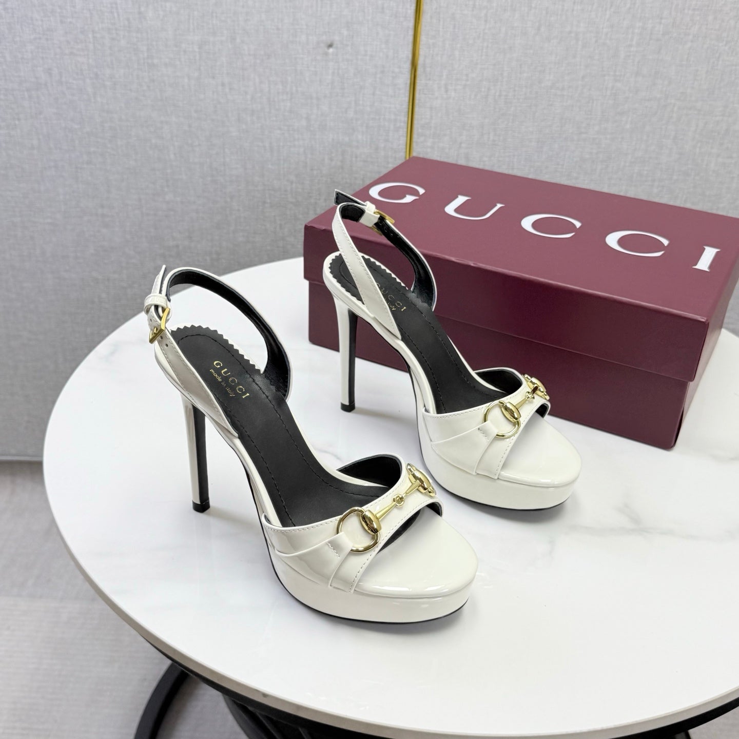Gucci 2026 Donna Platform Sandal 120mm Leather 973321