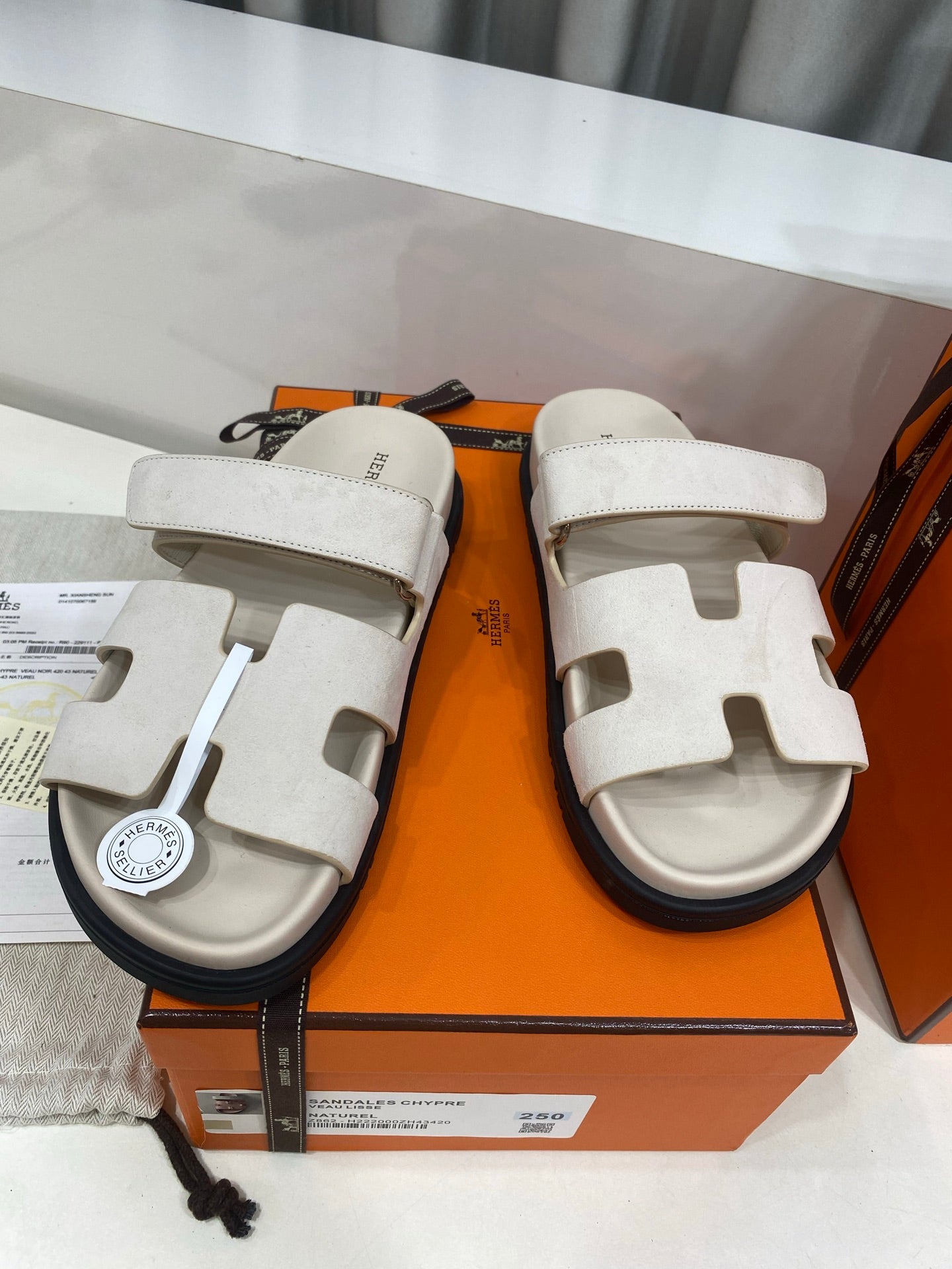 Hermes 2026 Chypre Sandal Suede 957589