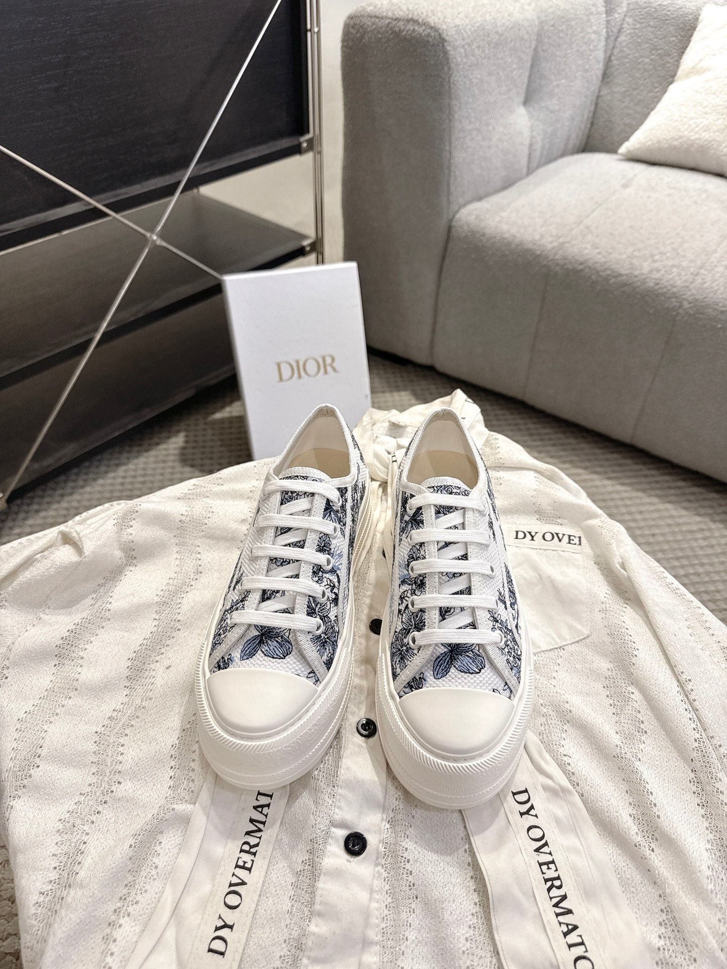 Dior 2026 Embroidered Platform Sneaker Canvas 932124