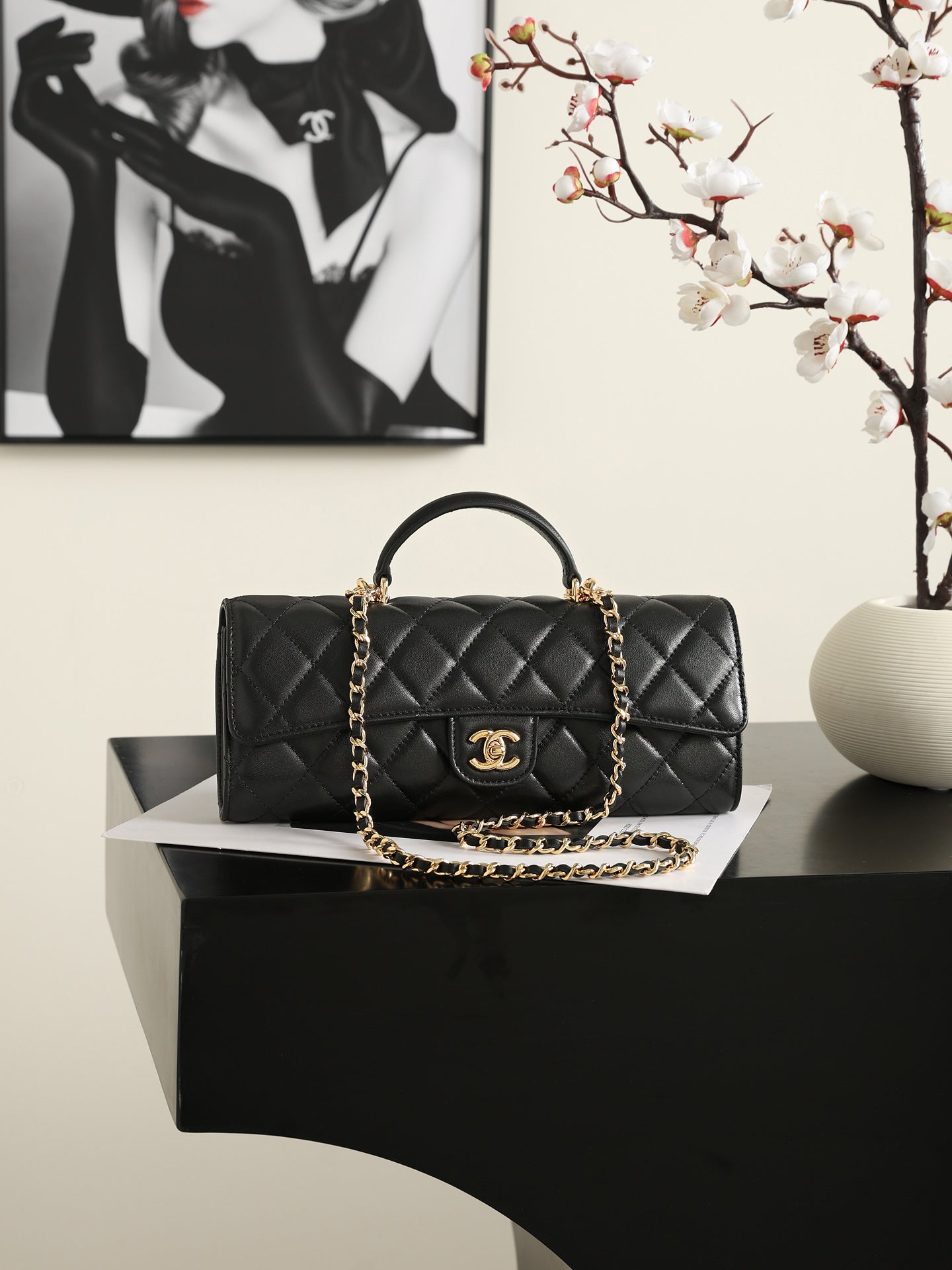 Chanel 2026 Classic Top Handle Bag 25cm Calfskin