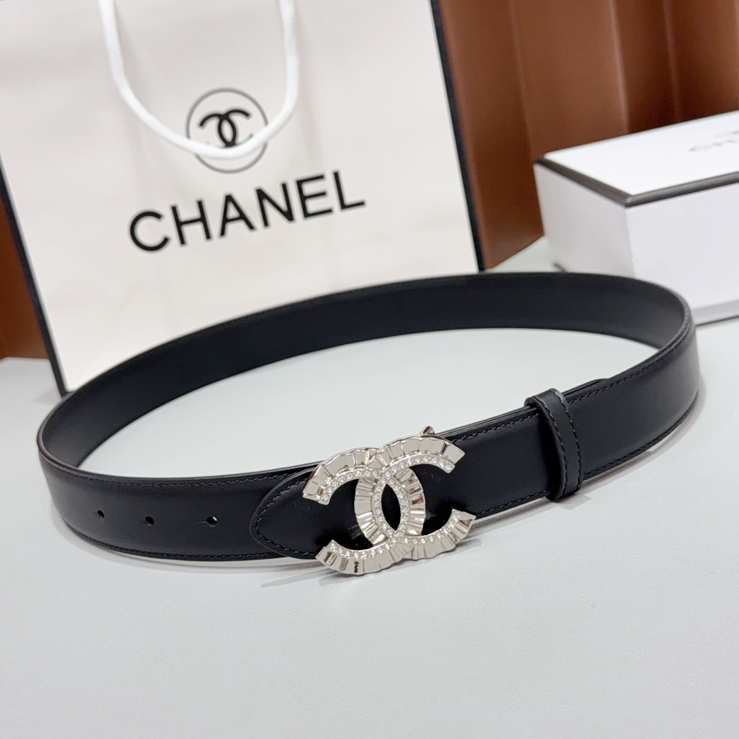 Chanel 2026 Double C Buckle Belt 30m Cowhide