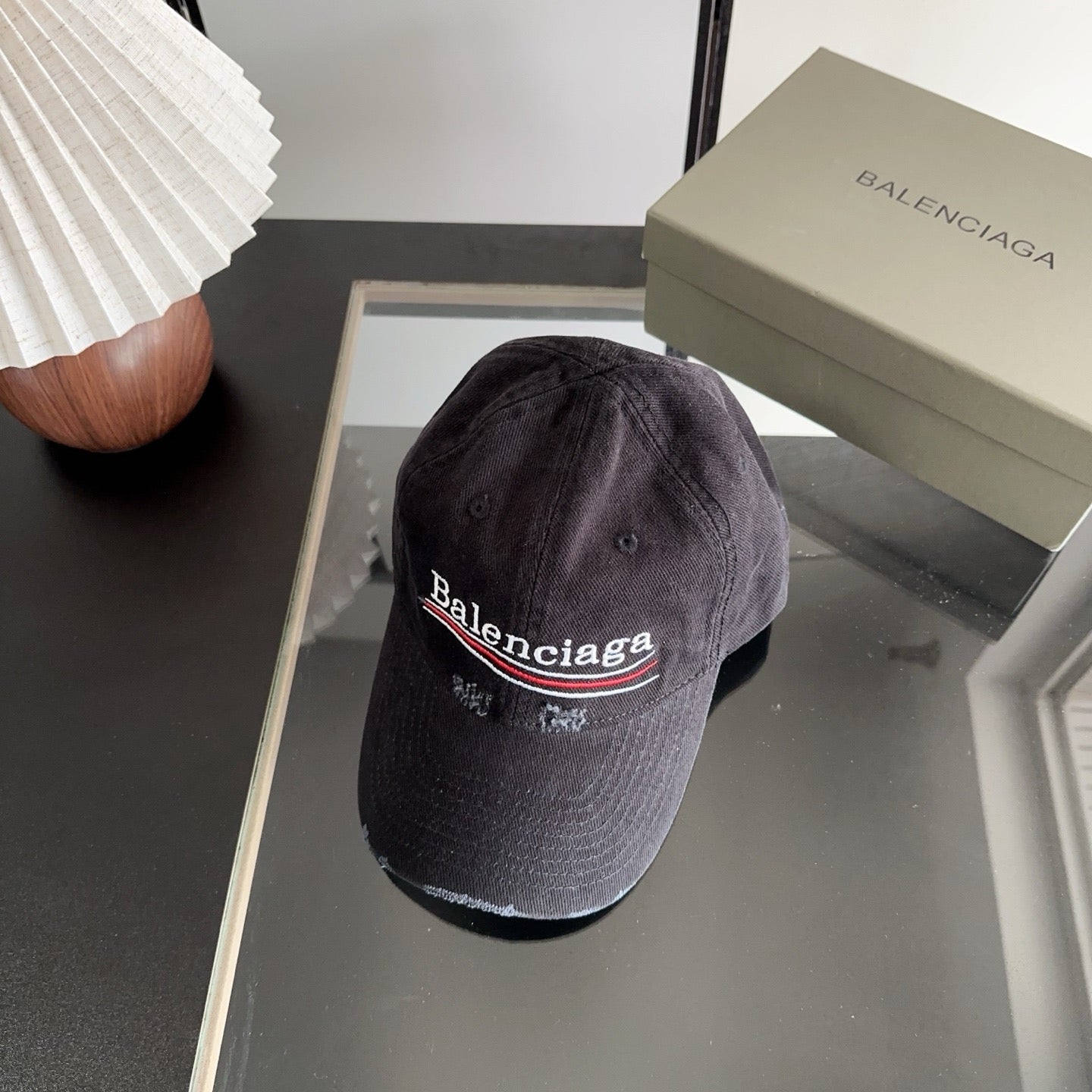 Balenciaga Baseball Cap with Embroidered Letters 412862
