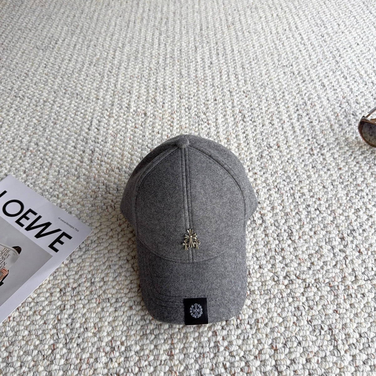 Chrome Hearts Wool Baseball Cap 413192