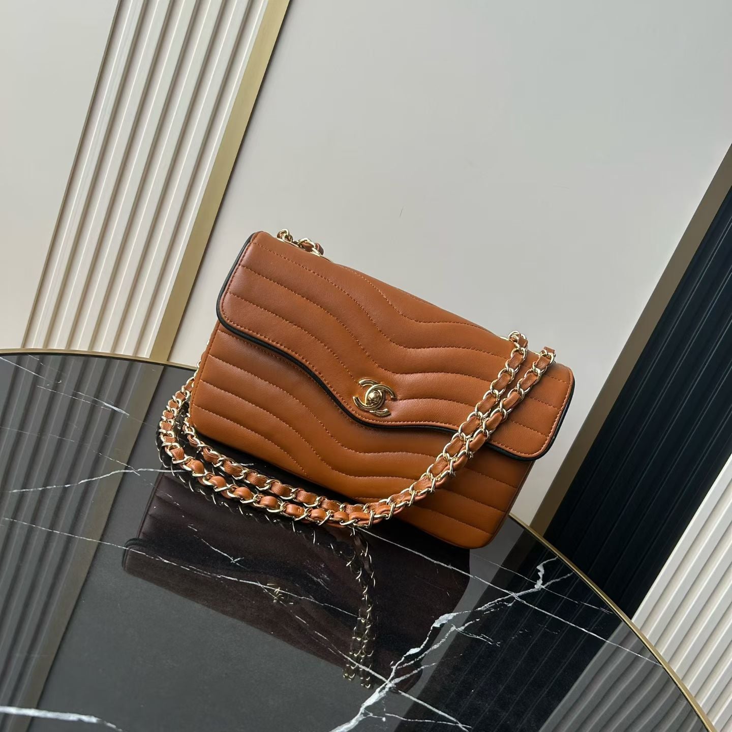 Chanel 2026 Flap Bag 25.5cm Patinated Lambskin