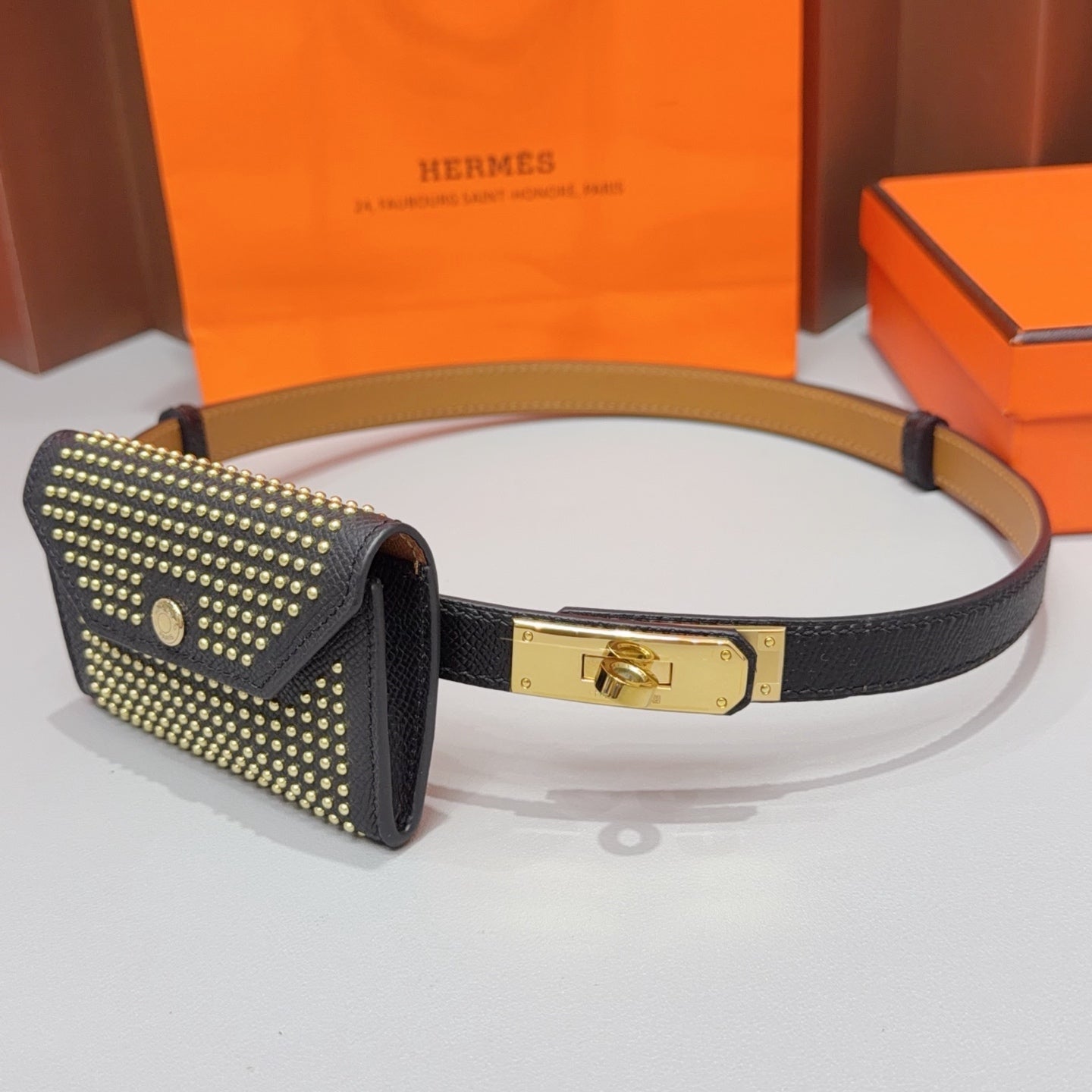 Hermes 2026 Kelly Pocket Belt 18mm Leather 216173
